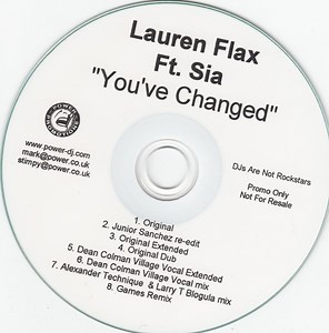 Lauren Flax Featuring Sia - You've Changed