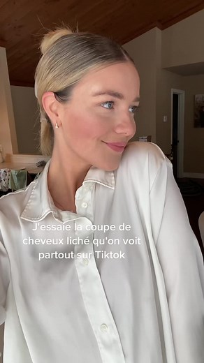 Essai de la coupe de cheveux liché vue sur Tiktok