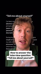 How to answer the interview question: “Tell me about yourself?” #jobinterviewtips #interview #jobinterview #jobinterviewprep #jobsearch | Paddy Jobsman