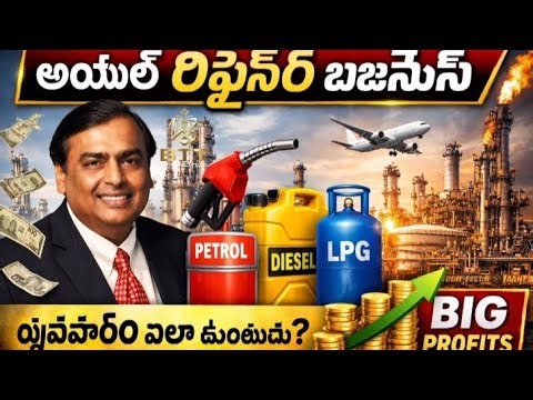 How Oil Refineries Work | Complete Oil Refinery Business Explained in Telugu