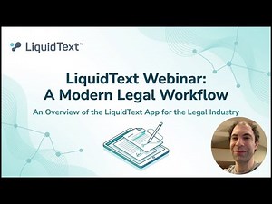 LiquidText Legal Training Webinar