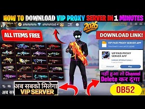 Free Fire Vip Proxy Server Download ( 100% Working )🥳💥Download Vip Proxy Server in 1 Minute FF Proxy