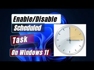 How To Enable Or Disable Scheduled Task In Windows 11