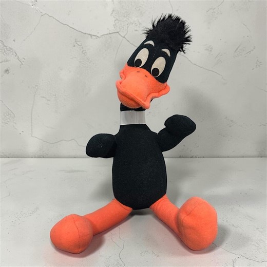 Vintage Plush Warner Bros Daffy Duck Mighty Star Looney Tunes Plush 1971. 15" Tall When Standing. - Etsy
