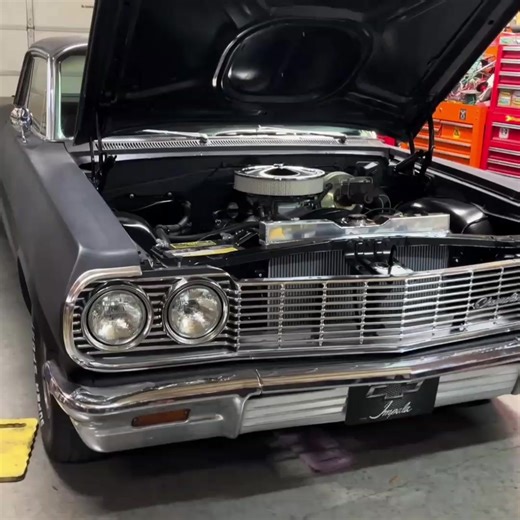 Gangster car 😎 #64impala #lowrider #gangstar #chrome #fyp
