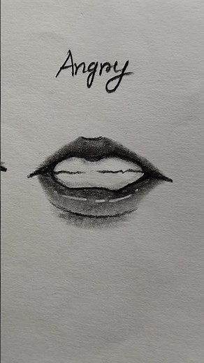how to draw different types mouth expressions.✨ #shorts #sketch #art #drawing
