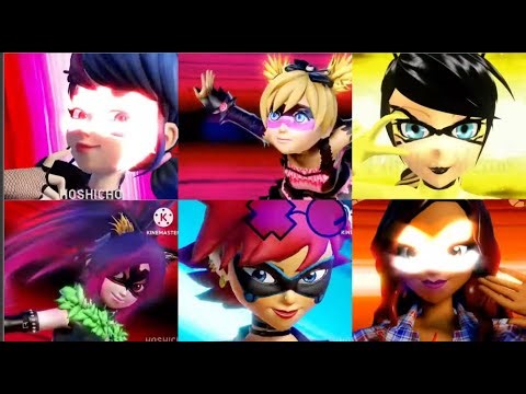 Miraculous Winx Group Transformation: Each Girl earns Bloomix
