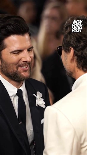 Oh, to be a fly on the wall during Adam Scott and Pedro Pascal's conversation at the 2025 Emmys. 🤩 The "Severance" and "The Last of Us" stars were spotted having a chat on the red carpet. 🎥: Getty | New York Post