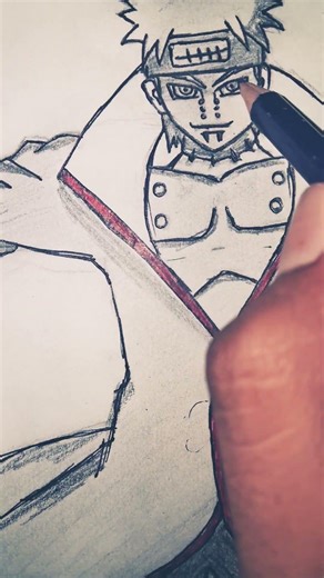 Pain full body drawing very easy#drawing