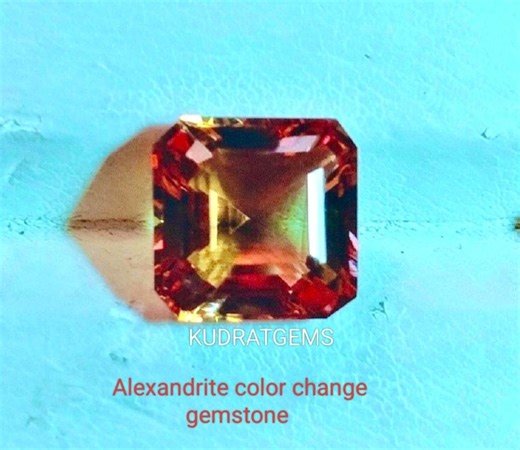 Synthetic Alexandrite Color Change Stone, Square Asscher Cut, Rare Tone Gemstone, Loose for Ring, Custom Size 5mm-25mm - Etsy