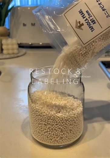 Restock and Labeling Process for Organizing Supplies