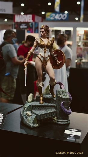 He-Man statues display @ San Diego Comic Convention 2022