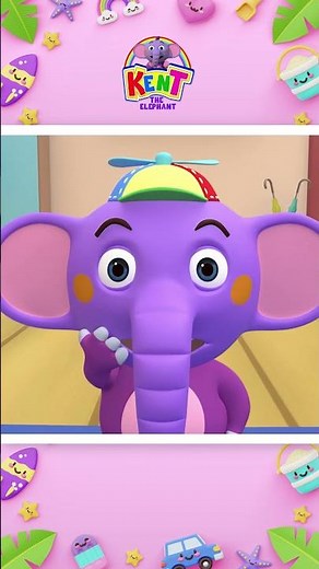 Johny Johny Yes Papa - Kent Eats Yummy Fruits 🍎#shorts #nurseryrhymes #kenttheelephant