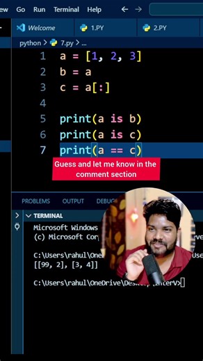 Python Interview Question 🔥 | Most Asked Python Question | #short #coding #python #mernstackprojects