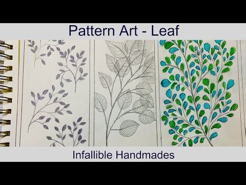 Pattern Art | Leaf Pattern Art | Easy Nature Inspired Design Tutorial | Leaf Inspired Pattern Art