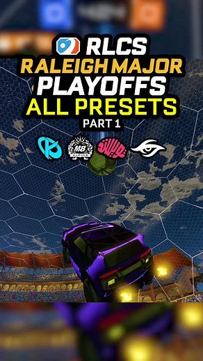 All pro presets from RLCS Raleigh Top 8! (Dralii decal should be pink screentone) #rocketleague #rlcs #ssl #fortnite #zen #rocketleagueseason19 #rlcs2025