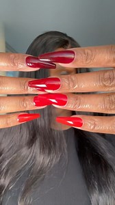 711 reactions · 21 comments | Ombré Red Fall Nails Loading! #coffinnails #longnails #rednails #prettygirl #prettynails | Ebony Mackey | Facebook