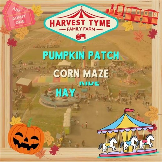 Pumpkin Patch, Hay Rides, Corn Maze in Lowell, IN | SE of Chicago, IL | Harvest Tyme Family Farm