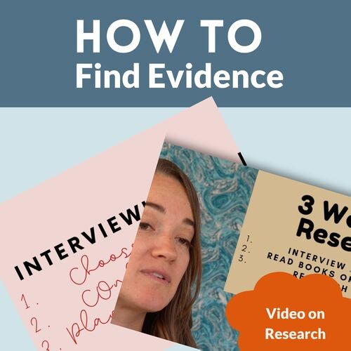 claim evidence reasoning practice Video lesson on research