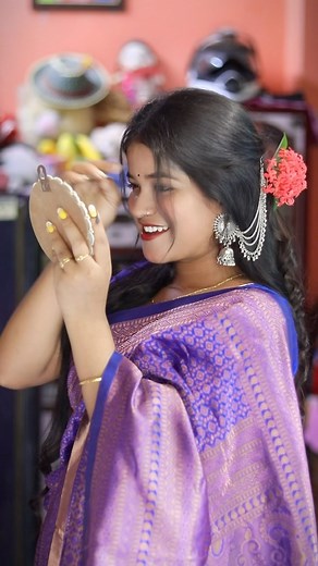 Simla Sikder on Instagram: "Bondhu re 🌼🤍 #bengoli"