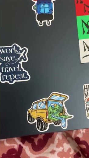Travel Laptop Stickers under 99₹ #stickers #travel #aesthetic #macbook #viral