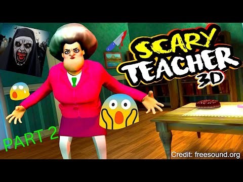Scary Teacher 3D Prank Gameplay (CHRISTMAS PRANKS made her CRY)|| FUNNY HORROR GAME || PART-2