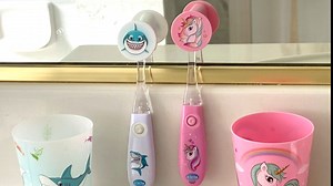 Lily's Home Kids Flashing Timer Toothbrush Kids with Soft Bristles, Rising Cup & Cover - Fun 2-Min Light-Up Brushing for Children - Toddler Soft Toothbrush Kit (Unicorn)