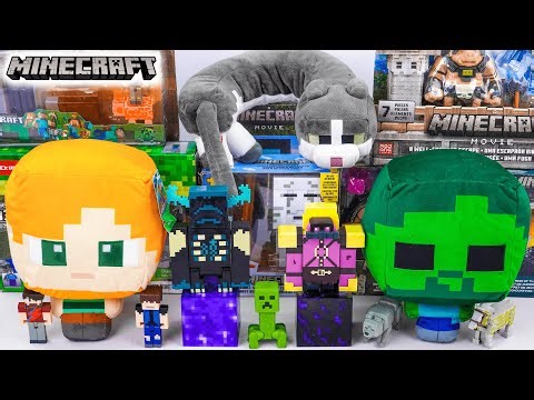 Minecraft Movie Toy Collection Unboxing｜ALL PLUSH MINECRAFT｜A Well-Crafted Escape Review