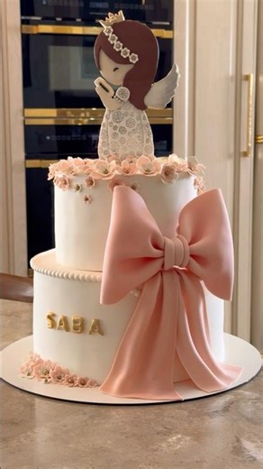 کیک فرشته 🧚🏻‍♂️🥹🎀 #کیکخونگی #cake #cookies #کوکی