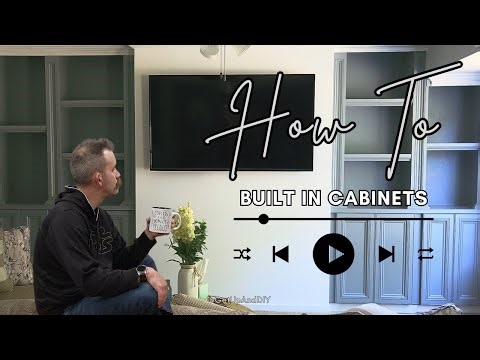 How to Build Cabinets | How to make custom built in cabinets | media wall part 4