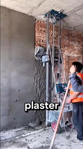 Automatic Wall Plastering Machine | Modern Construction Technology | Satisfying Work Process