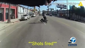 LAPD shooting: New bodycam videos show officers confronting machete-wielding man in Hollywood