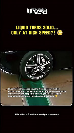 Liquid Turns Solid?! 🤯 High-Speed Physics Fluid 😳 #shorts