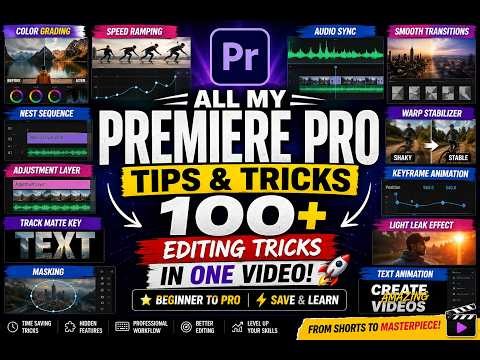 Best Premiere Pro Editing Tricks in One Video ⚡ Beginner to Pro