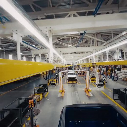 Take a look inside our Rouge Electric Vehicle Center in Dearborn, Michigan where we're assembling the all-new electric F-150® Lightning™ with a highly skilled UAW team and the latest advanced manufacturing tech as we start building and shipping to customers across America. | Ford Motor Company