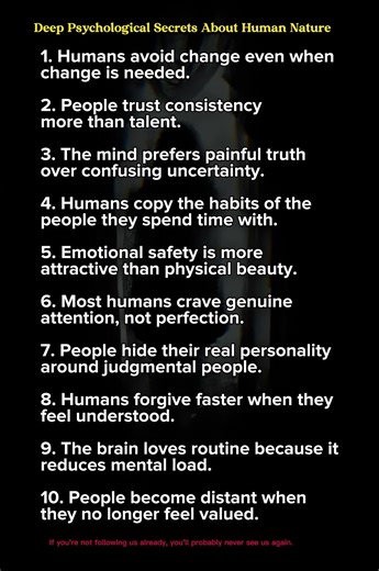 Deep Psychological Secrets About Human Nature