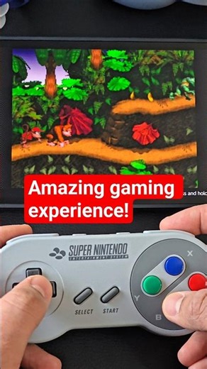 Donkey Kong Country with an SNES controller on the Switch 2 #snes #donkeykongcountry #switch2