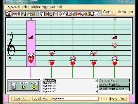 Mario Paint - Dynamite - Taio Cruz