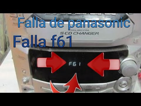 Minicomponente [panasonic] error [F61] Falla