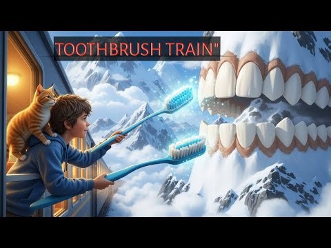 The Toothbrush Train Song 🚂🦷 | Brush Your Teeth Fun for Kids | Choo Choo!