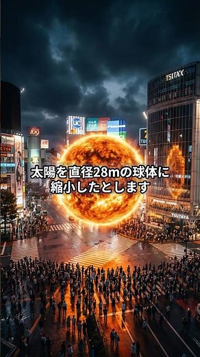 The Sun is 28m away from Shibuya! Earth is 26cm away, Jupiter is 2.8m away, and Neptune is 2.8m a...
