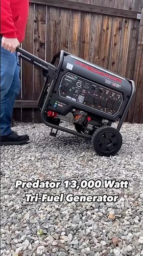 Predator 13,000 Watt Tri-Fuel Portable Generator | Harbor Freight