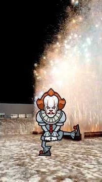 How we celebrate New Years in the USA 🇺🇸🤡#Pennywise #NYE #Fireworks #Pyro #Firework #IT
