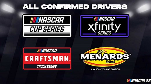 NASCAR 25 Roster - All Confirmed Drivers So Far