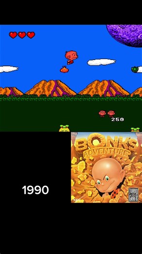 Bonk's Adventure - 1990 (TurboGrafx-16/PC Engine) #turbografx16 #pcengine #shorts