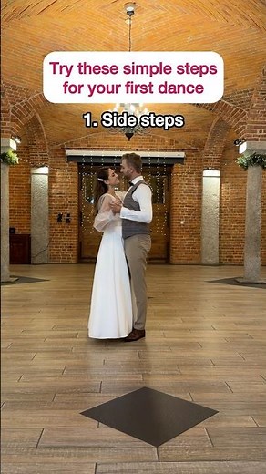 Simple steps for your first dance 💖 Try it with your love👰🏼‍♀️🤵🏻 #firstdance