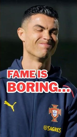 Cristiano Ronaldo Says Fame Is Boring… Here’s Why
