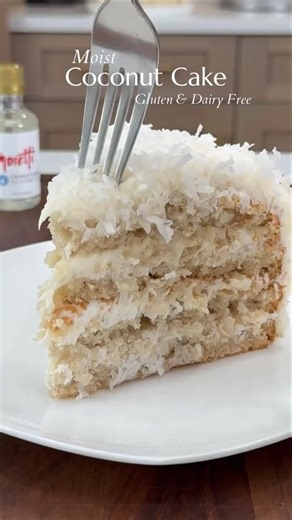 The Best Coconut Cake #dessert #cake #baking