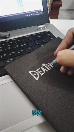 🤫Making my own Death note #deathnote #book #anime #dbheros #goku #dbkai