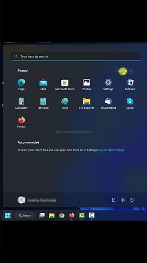 Windows 10 style Start Menu on Windows 11